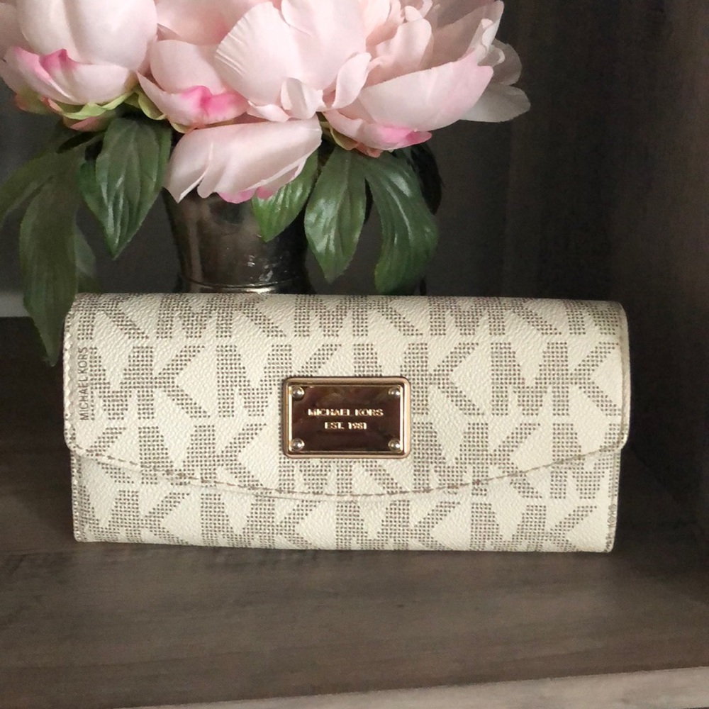Michael Kors Tan Monogram Wallet